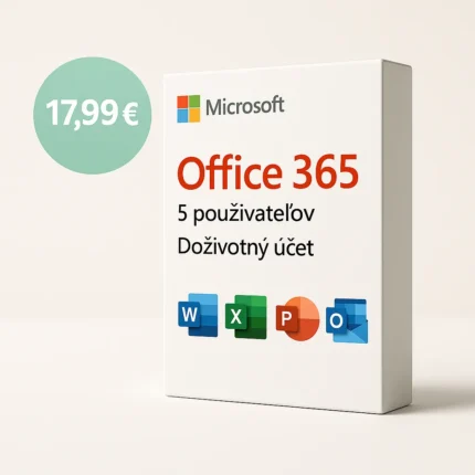 Microsoft Office 365 – 5 zariadení – doživotná licencia