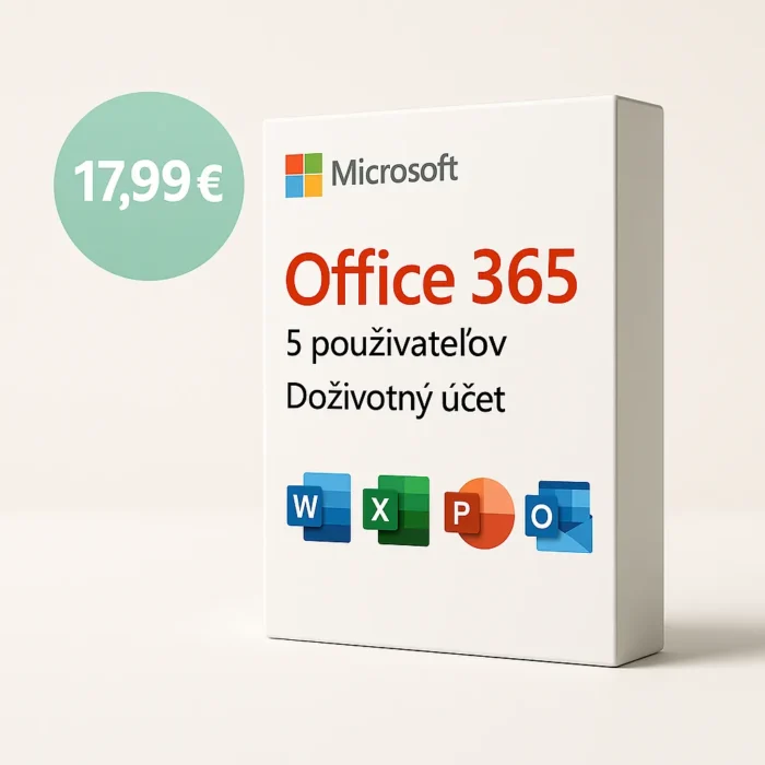 Microsoft Office 365 – 5 zariadení – doživotná licencia – Obrázok 1