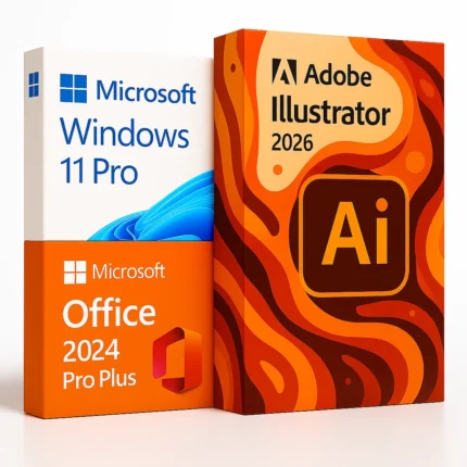 Illustrator 2026 + Windows 11 Pro + Office 2024 Pro Plus