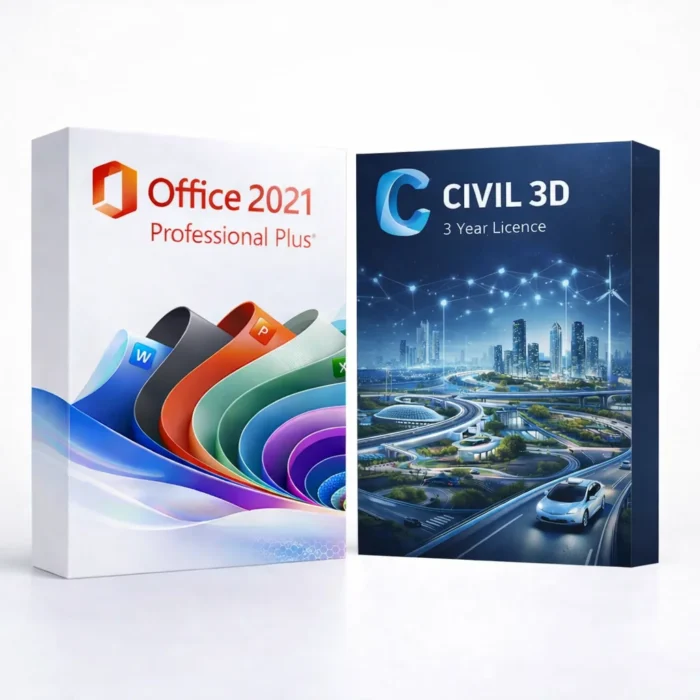 Office 2021 Pro Plus (trvalá licencia) + Autodesk Civil 3D (3 roky)
