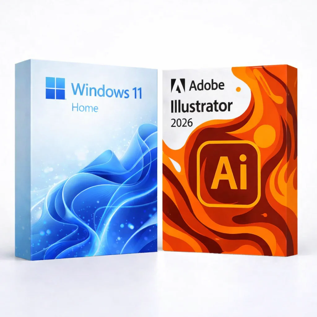 win11home_a26ai Windows 11 Home + Illustrator 2026 – Obrázok 1