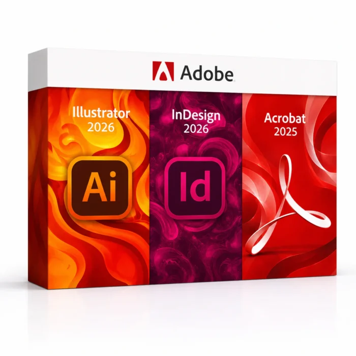 Illustrator 2026 + InDesign 2026 + Acrobat 2025