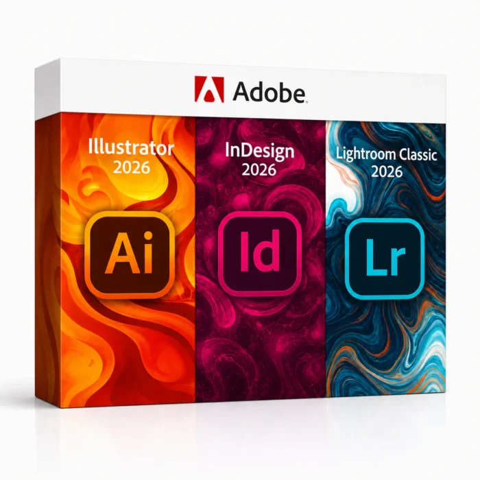 Illustrator 2026 + InDesign 2026 + Lightroom Classic 2026