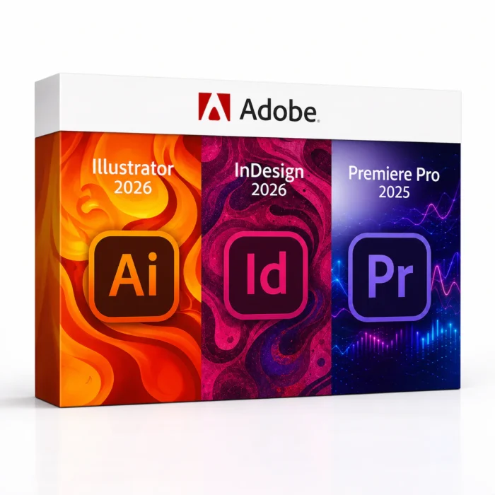 Illustrator 2026 + InDesign 2026 + Premiere Pro 2025