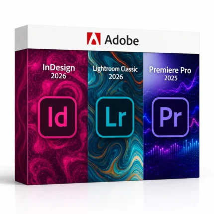 InDesign 2026 + Lightroom Classic 2026 + Premiere Pro 2025