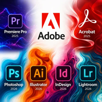 Photoshop + Illustrator + InDesign + Lightroom 2026, Acrobat + Premiere Pro 2025