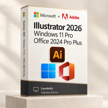 Illustrator 2026 + Windows 11 Pro + Office 2024 Pro Plus