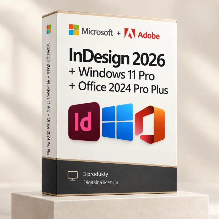 InDesign 2026 + Windows 11 Pro + Office 2024 Pro Plus
