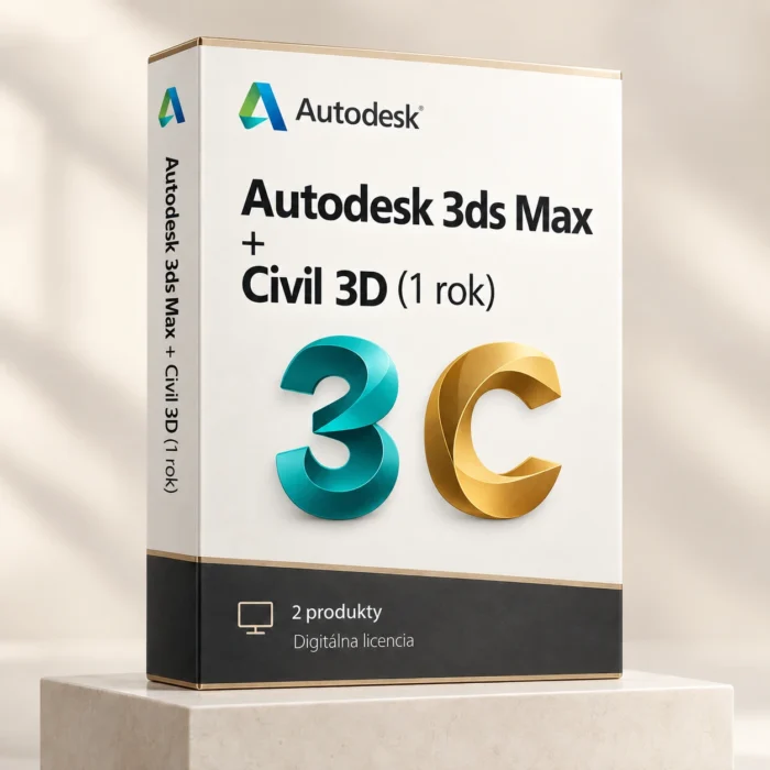 Autodesk 3ds Max + Civil 3D (1 rok) | Windows
