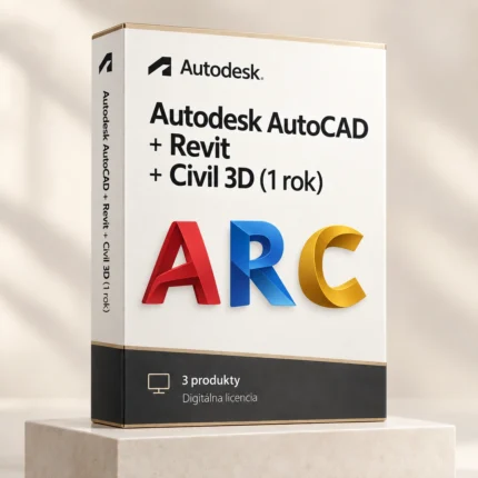 Autodesk AutoCAD + Revit + Civil 3D (1 rok) | Windows