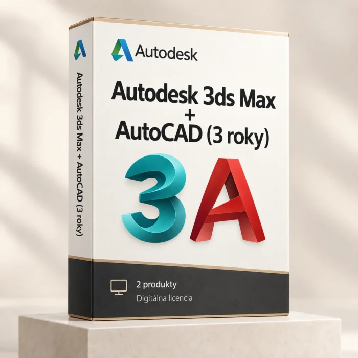 Autodesk 3ds Max + AutoCAD (3 roky) | Windows