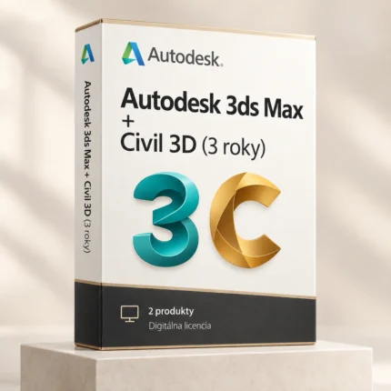 Autodesk 3ds Max + Civil 3D (3 roky) | Windows