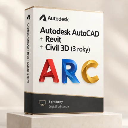 Autodesk AutoCAD + Revit + Civil 3D (3 roky) | Windows
