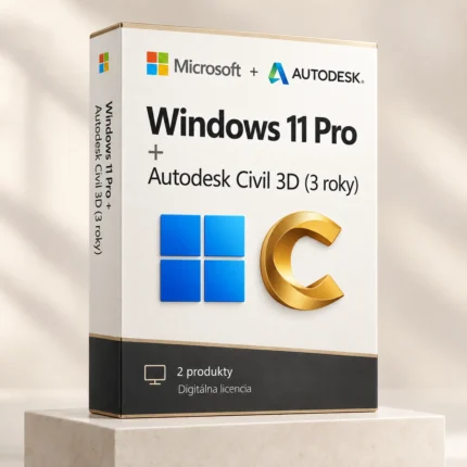 Windows 11 Pro (trvalá licencia) + Autodesk Civil 3D (3 roky)