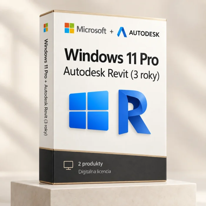 Windows 11 Pro (trvalá licencia) + Autodesk Revit (3 roky)