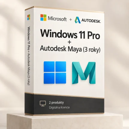 Windows 11 Pro (trvalá licencia) + Autodesk Maya (3 roky)