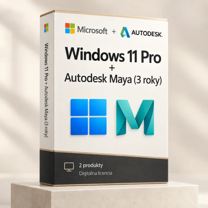 Windows 11 Pro (trvalá licencia) + Autodesk Maya (3 roky)