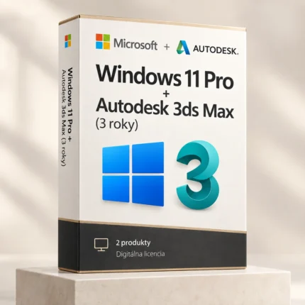 Windows 11 Pro (trvalá licencia) + Autodesk 3ds Max (3 roky)