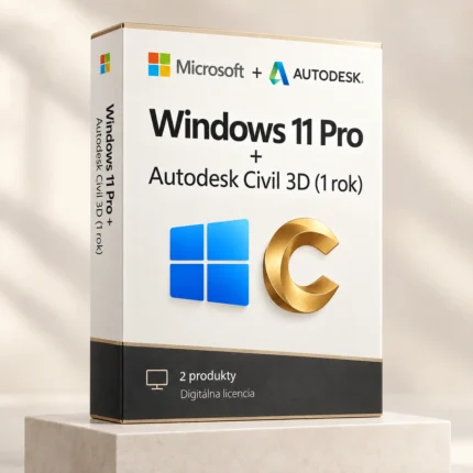 Windows 11 Pro (trvalá licencia) + Autodesk Civil 3D (1 rok)