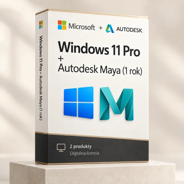 Windows 11 Pro (trvalá licencia) + Autodesk Maya (1 rok)