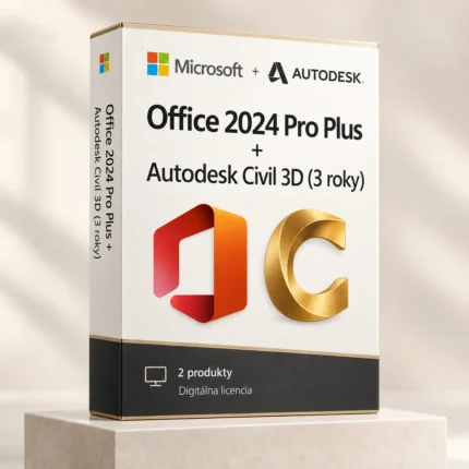 Office 2024 Pro Plus (trvalá licencia) + Autodesk Civil 3D (3 roky)