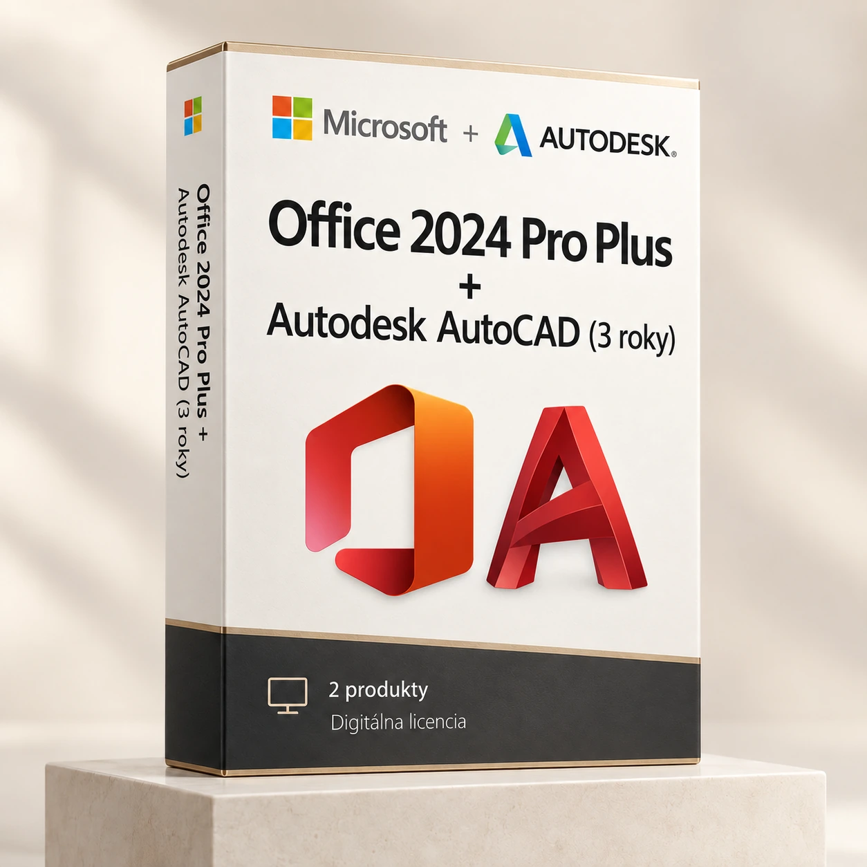 Office 2024 Pro Plus (trvalá licencia) + Autodesk AutoCAD (3 roky)