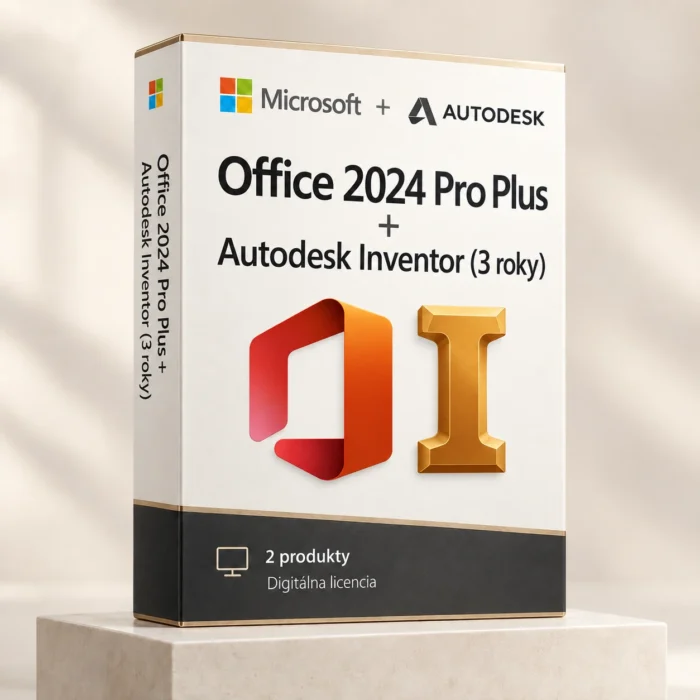 Office 2024 Pro Plus (trvalá licencia) + Autodesk Inventor (3 roky)