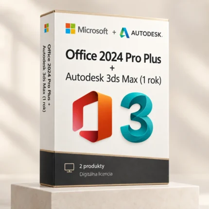 Office 2024 Pro Plus (trvalá licencia) + Autodesk 3ds Max (1 rok)