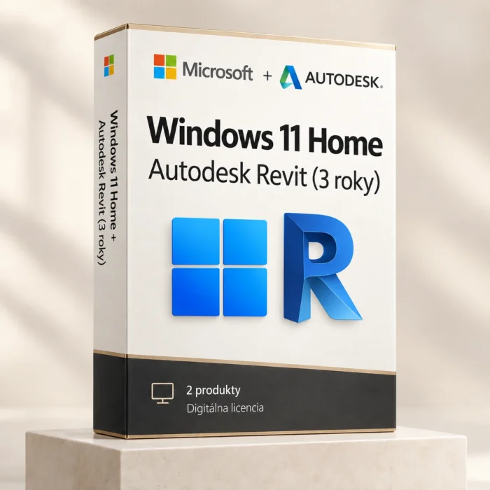 Windows 11 Home (trvalá licencia) + Autodesk Revit (3 roky)