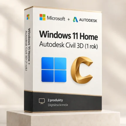 Windows 11 Home (trvalá licencia) + Autodesk Civil 3D (1 rok)