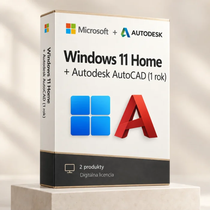 Windows 11 Home (trvalá licencia) + Autodesk AutoCAD (1 rok)