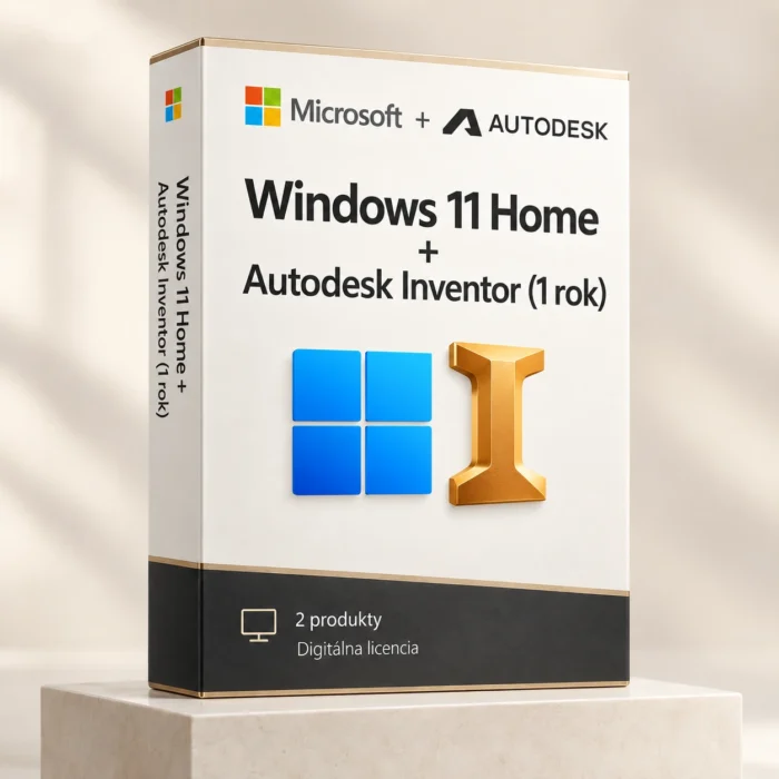 Windows 11 Home (trvalá licencia) + Autodesk Inventor (1 rok)
