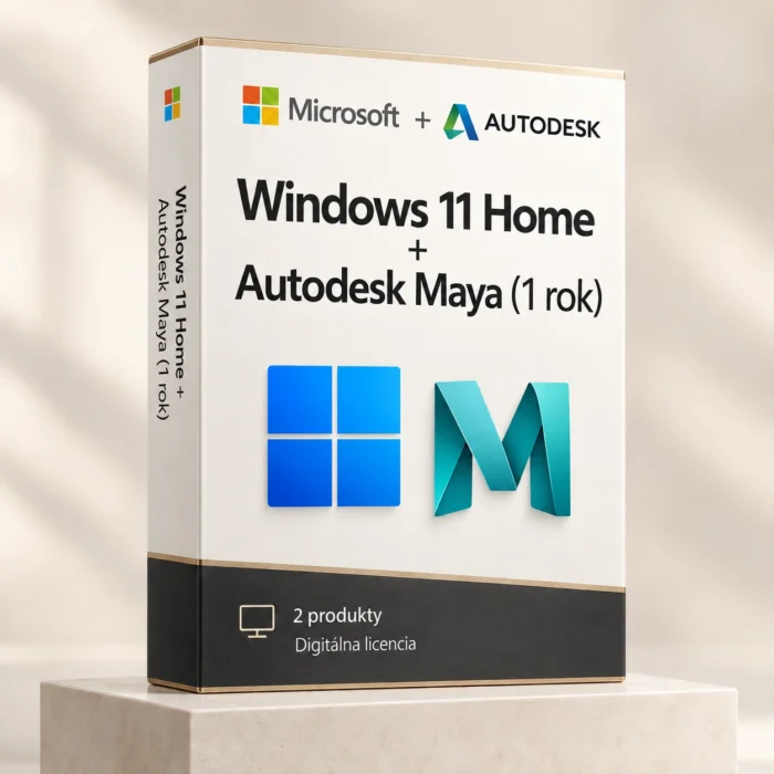 Windows 11 Home (trvalá licencia) + Autodesk Maya (1 rok)