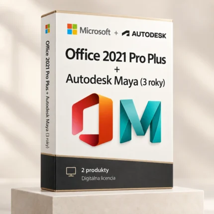 Office 2021 Pro Plus (trvalá licencia) + Autodesk Maya (3 roky)