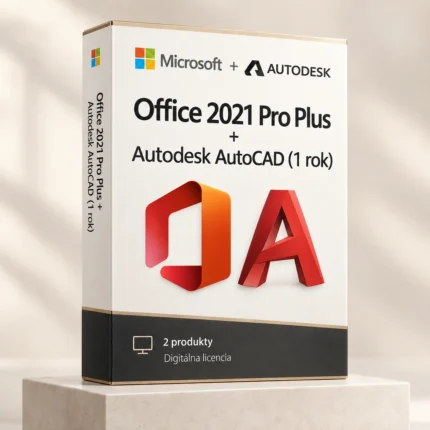Office 2021 Pro Plus (trvalá licencia) + Autodesk AutoCAD (1 rok)