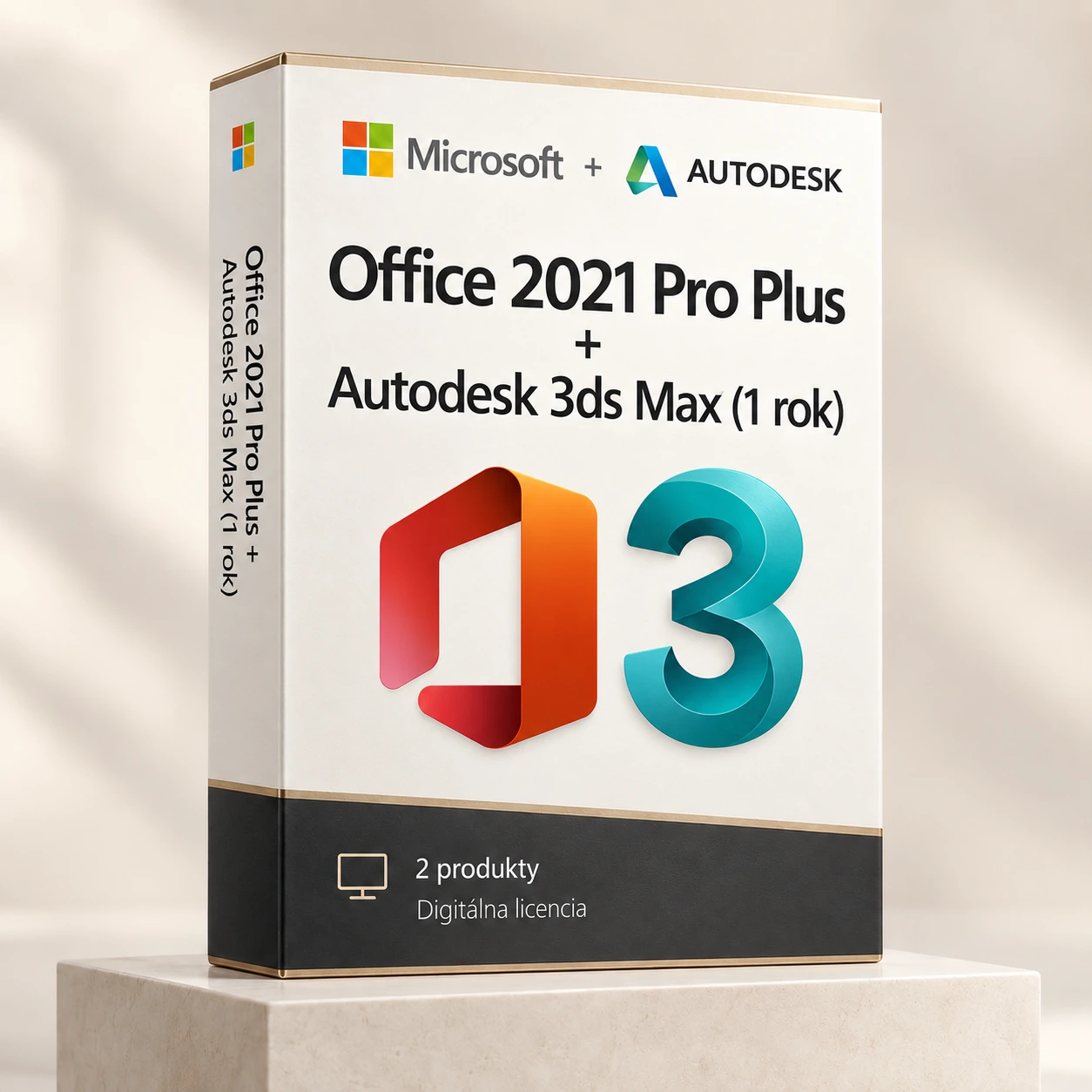 Office 2021 Pro Plus (trvalá licencia) + Autodesk 3ds Max (1 rok)