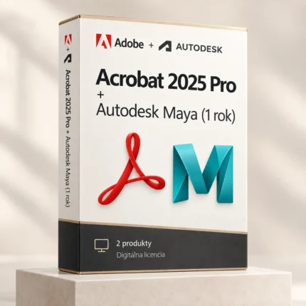 Acrobat 2025 (trvalá licencia) + Autodesk Maya (1 rok)