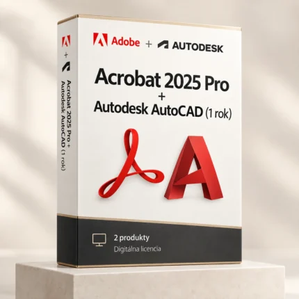 Acrobat 2025 (trvalá licencia) + Autodesk AutoCAD (1 rok)