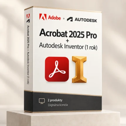 Acrobat 2025 (trvalá licencia) + Autodesk Inventor (1 rok)