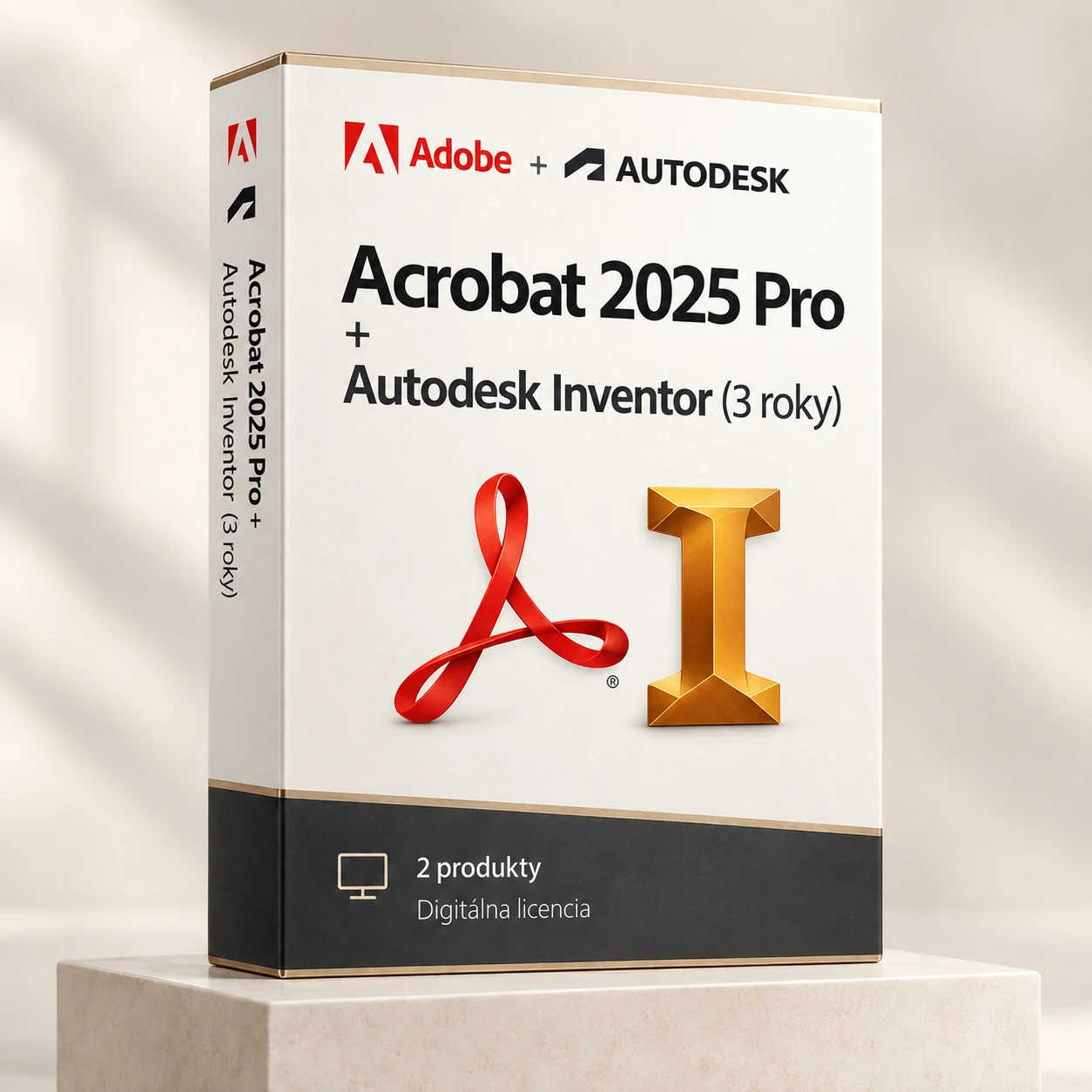 Acrobat 2025 (trvalá licencia) + Autodesk Inventor (3 roky)