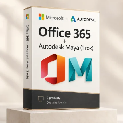 Office 365 (trvalý používateľský prístup) + Autodesk Maya (1 rok)