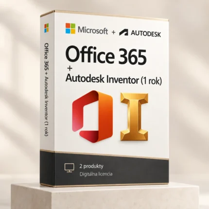 Office 365 (trvalý používateľský prístup) + Autodesk Inventor (1 rok)