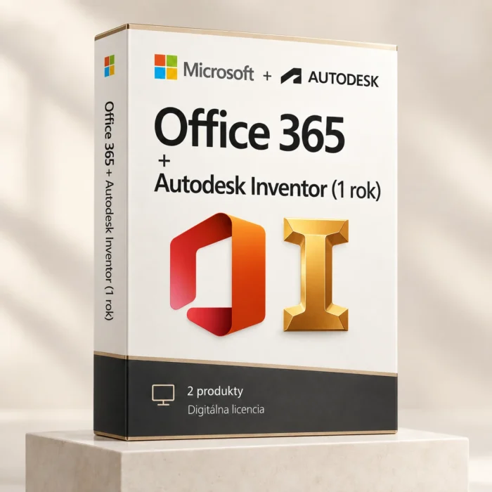Office 365 (trvalý používateľský prístup) + Autodesk Inventor (1 rok)