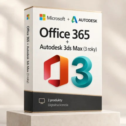Office 365 (trvalý používateľský prístup) + Autodesk 3ds Max (3 roky)