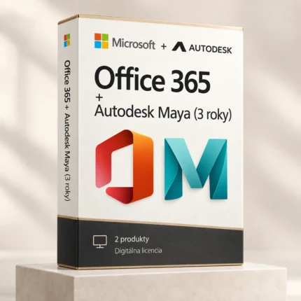 Office 365 (trvalý používateľský prístup) + Autodesk Maya (3 roky)