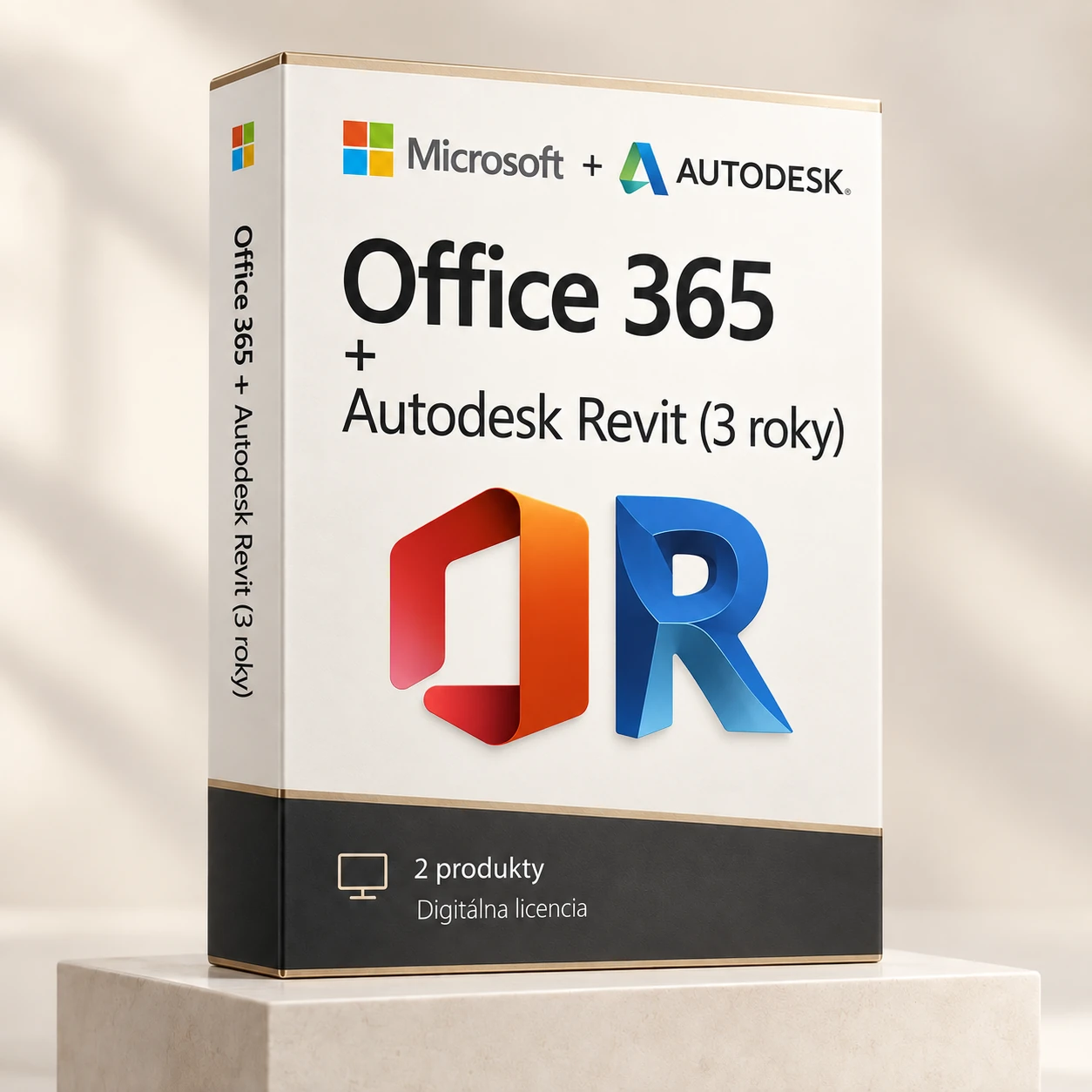 Office 365 (trvalý používateľský prístup) + Autodesk Revit (3 roky)