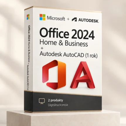 Office 2024 Home & Business (trvalá licencia) + Autodesk AutoCAD (1 rok)