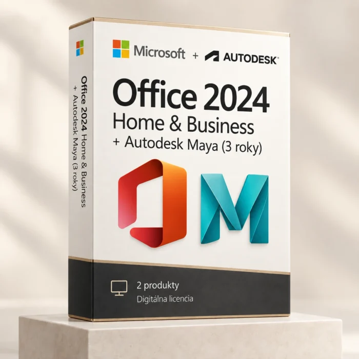 Office 2024 Home & Business (trvalá licencia) + Autodesk Maya (3 roky)