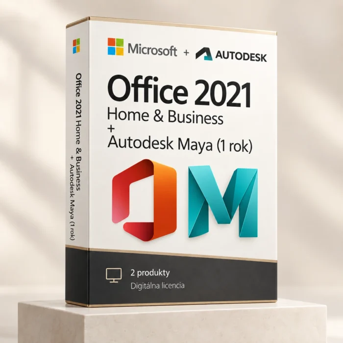 Office 2021 Home & Business (trvalá licencia) + Autodesk Maya (1 rok)