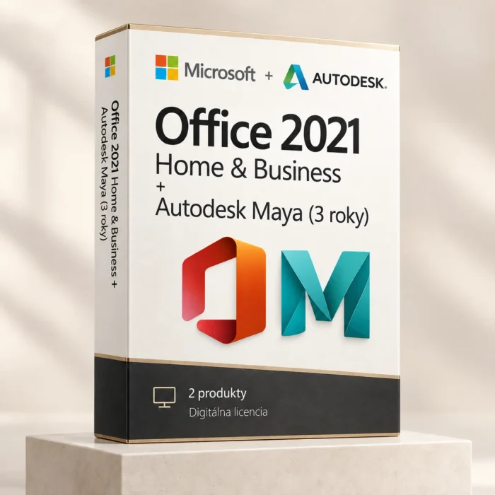 Office 2021 Home & Business (trvalá licencia) + Autodesk Maya (3 roky)